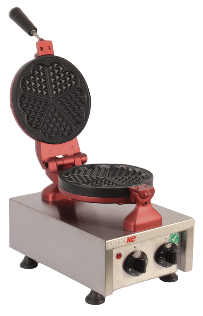Omake Waffle Makinesi, Sabit Tekli, Yuvarlak, Zaman Ayarlı