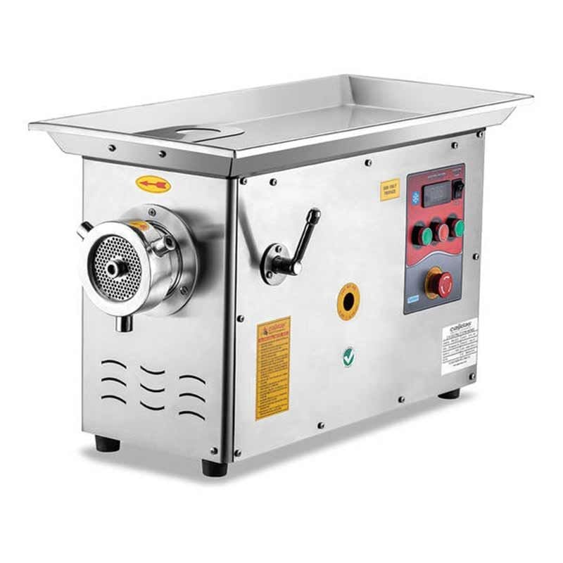 Çağdaş Paslanmaz Et Kıyma Makinesi Soğutmalı No 32 Portatif Krom Çelik Kafa 380 V 750 Kg/Saat